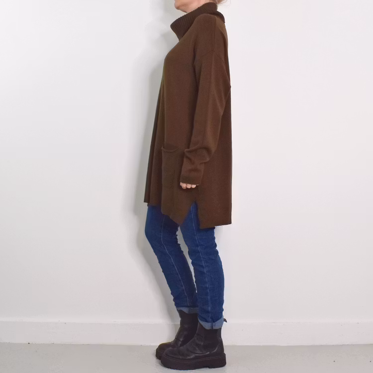 Långtröja Polo Vendela BRUN - Mix By Heart