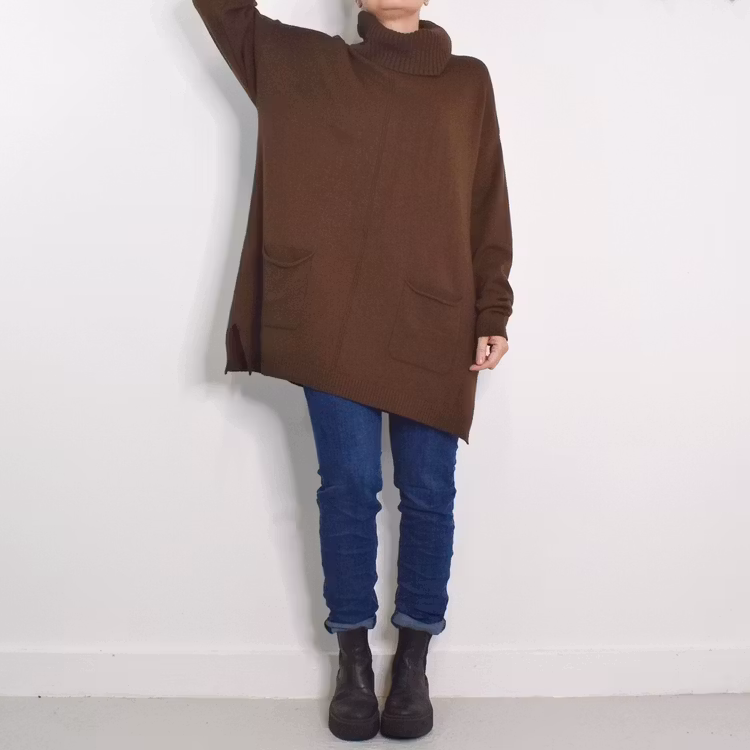 Långtröja Polo Vendela BRUN - Mix By Heart