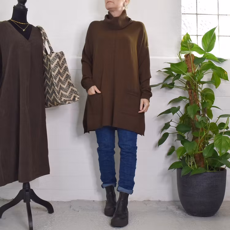 Långtröja Polo Vendela BRUN - Mix By Heart