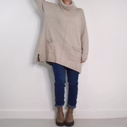 Långtröja Polo Vendela BEIGE - Mix By Heart