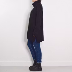 Långtröja Polo Vendela SVART - Mix By Heart