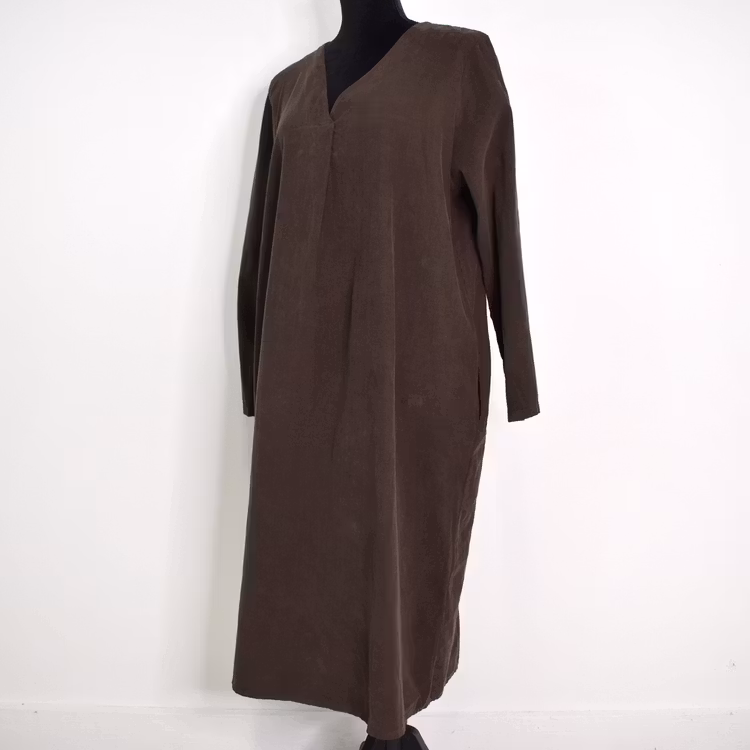 Klänning Cord Minelle BRUN - Mix By Heart