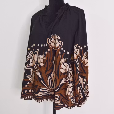 Blus Octavia SVART - Marta du Chateau