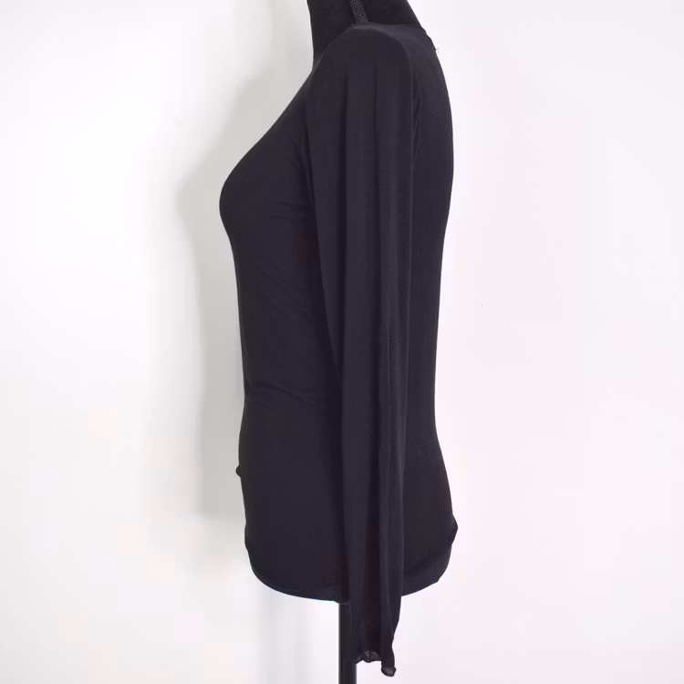 Bastopp Långärmad Leonora SVART - Marta du Chateau