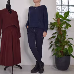 Stickad Tröja Anouk BLUE - Marta du Chateau