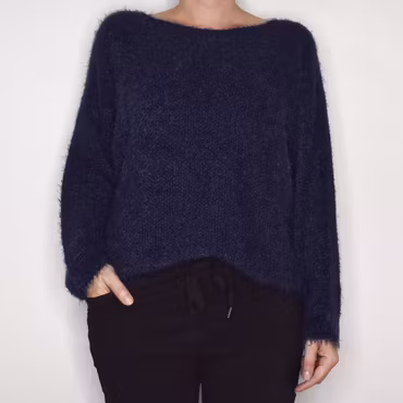 Stickad Tröja Anouk BLUE - Marta du Chateau