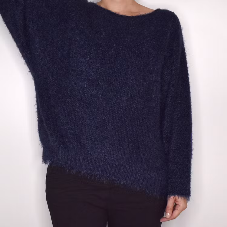 Stickad Tröja Anouk BLUE - Marta du Chateau