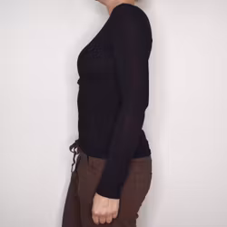 Bastopp Långärmad Leonora SVART - Marta du Chateau