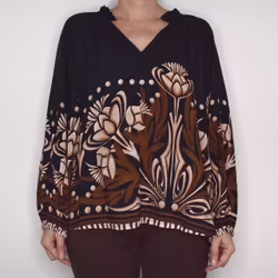 Blus Octavia SVART - Marta du Chateau