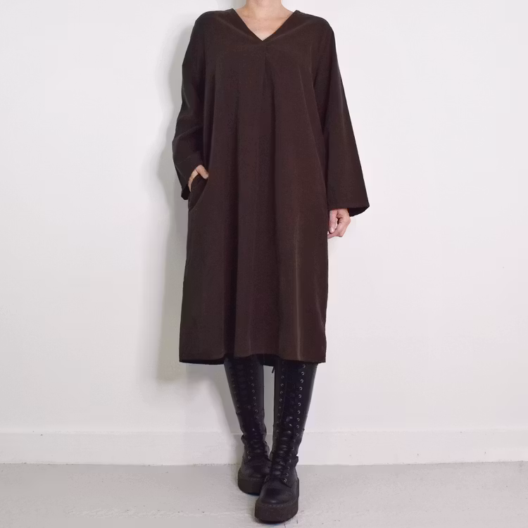 Klänning Cord Minelle BRUN - Mix By Heart