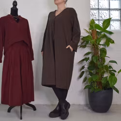 Klänning Cord Minelle BRUN - Mix By Heart