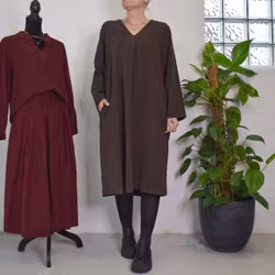 Klänning Cord Minelle BRUN - Mix By Heart