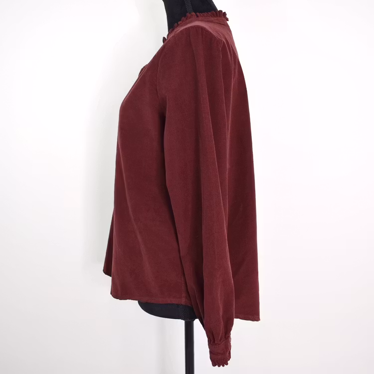 Blus Morgana Cord BORDEAUX - Marta du Chateau