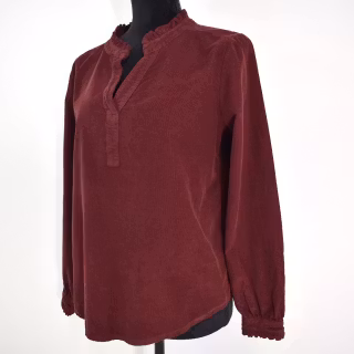 Blus Morgana Cord BORDEAUX - Marta du Chateau