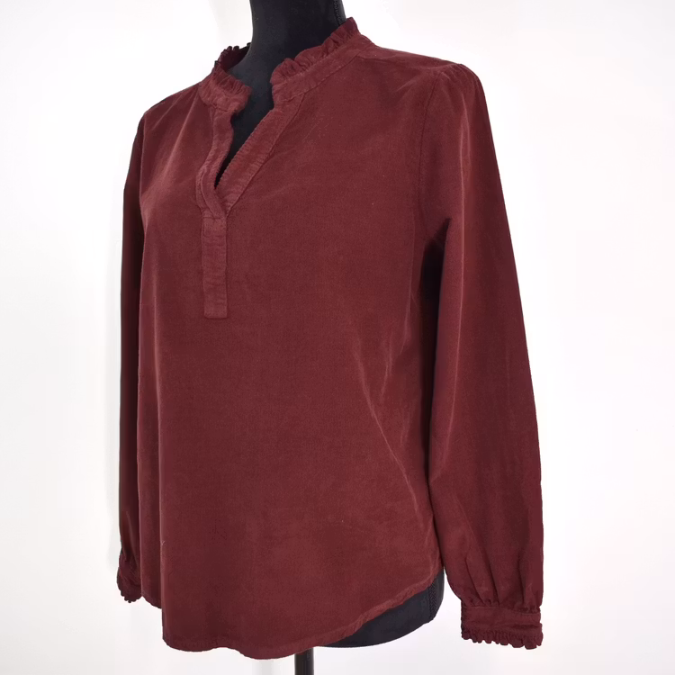 Blus Morgana Cord BORDEAUX - Marta du Chateau