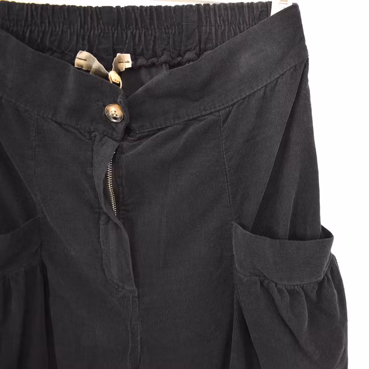 Byxa Cord Gertrud SVART - Marta du Chateau