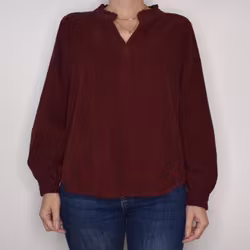 Blus Morgana Cord BORDEAUX - Marta du Chateau