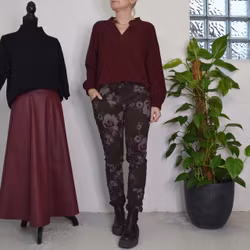 Blus Morgana Cord BORDEAUX - Marta du Chateau