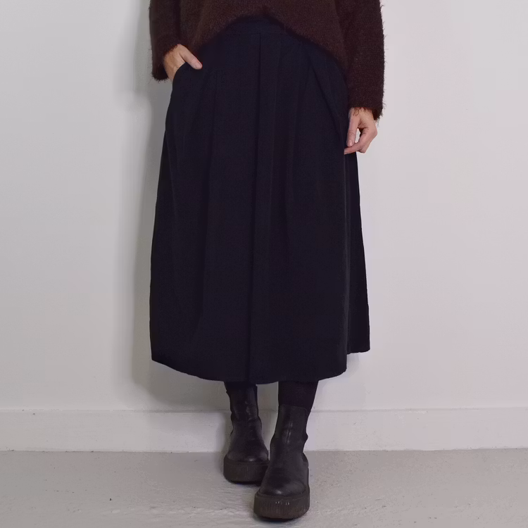 Kjol Cord Ciela SVART - Marta du Chateau