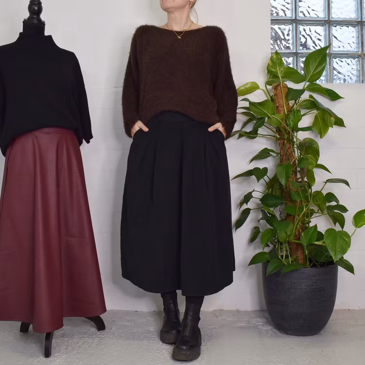 Kjol Cord Ciela SVART - Marta du Chateau