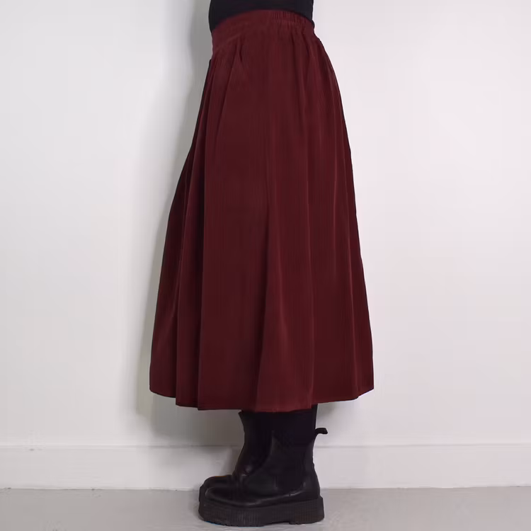 Kjol Cord Ciela BORDEAUX - Marta du Chateau