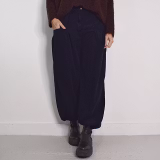 Byxa Cord Gertrud SVART - Marta du Chateau