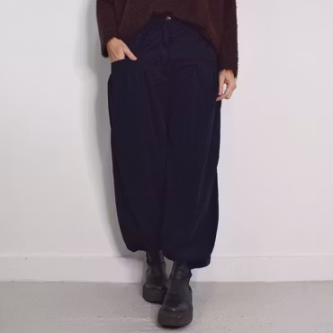 Byxa Cord Gertrud SVART - Marta du Chateau