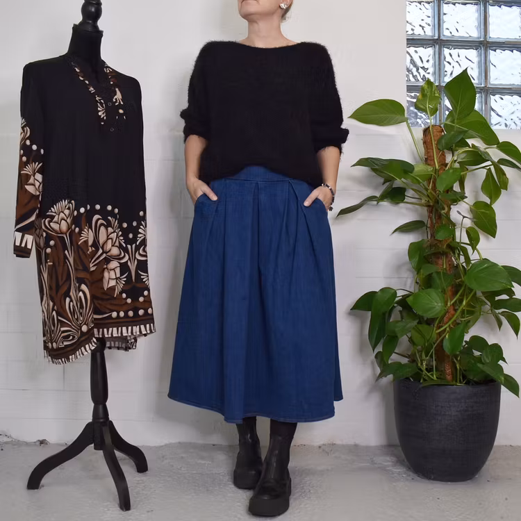 Stickad Tröja Anouk SVART - Marta du Chateau