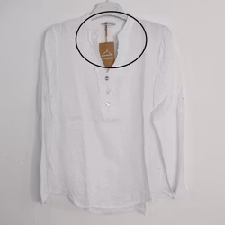 ANDRASORTERING Linneblus med Krås VIT