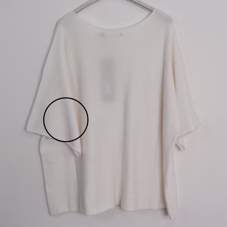 ANDRASORTERING Finstickad Ponchotröja Sia VIT - Marta du Chateau