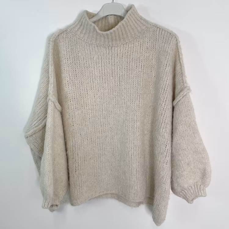 SECOND HAND! Stickad Tröja Over Sized ECRU