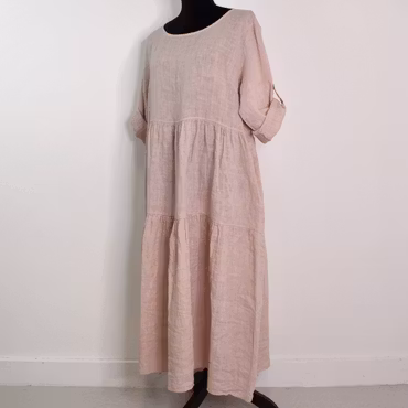 Linneklänning Fickor ROSE