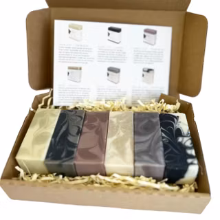 Gåvobox Minitvålar 6st x 40g - Kali Flowers