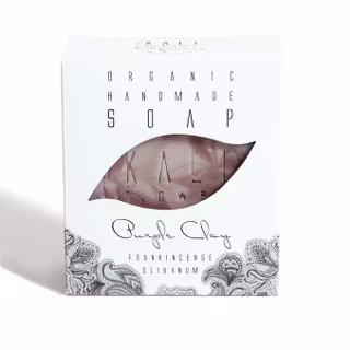 Tvål Purple Clay Lila lera med Frankincense 150g - Kali Flowers