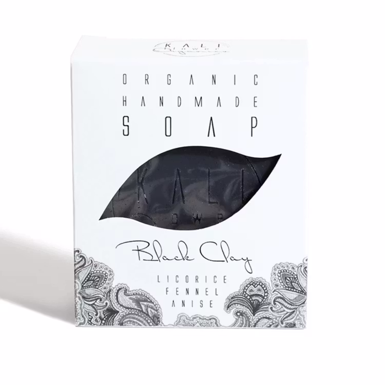 Tvål Black Clay Svartlera med Lakritsrot 150g - Kali Flowers