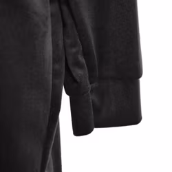 Hoodieklänning Velour Emily Blommig SVART - Camicia