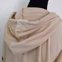 Hoodieklänning Velour Emily Blommig BEIGE - Camicia