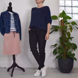 Stretchig Kostymbyxa My SVART - Camicia