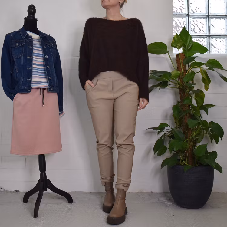 Stretchig Kostymbyxa My BEIGE - Camicia