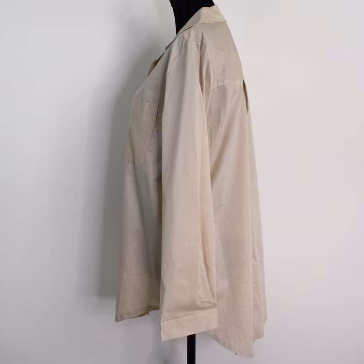 Bomullsskjorta Hanna BEIGE - Camicia