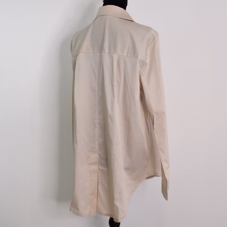 Bomullsskjorta Hanna BEIGE - Camicia