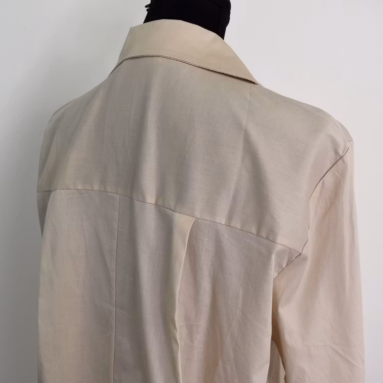 Bomullsskjorta Hanna BEIGE - Camicia