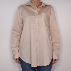 Bomullsskjorta Hanna BEIGE - Camicia