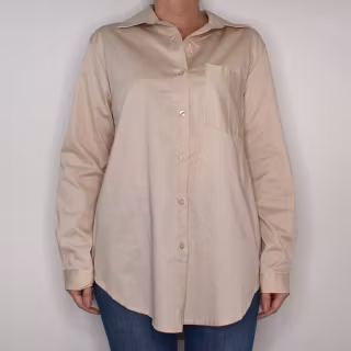Bomullsskjorta Hanna BEIGE - Camicia