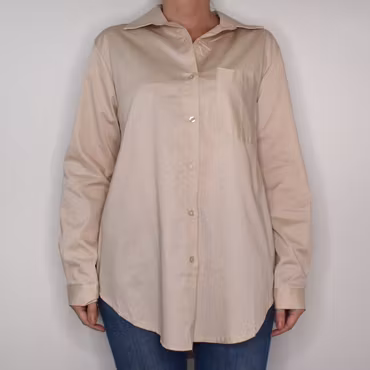 Bomullsskjorta Hanna BEIGE - Camicia