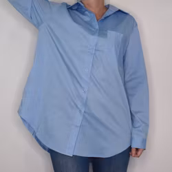 Bomullsskjorta Hanna LJUSBLÅ - Camicia