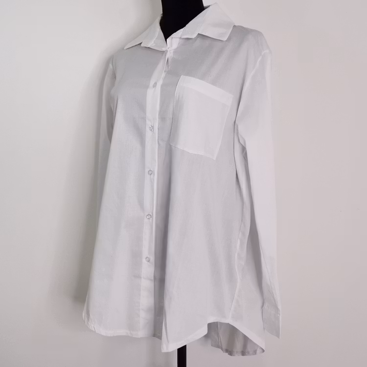 Bomullsskjorta Hanna VIT - Camicia