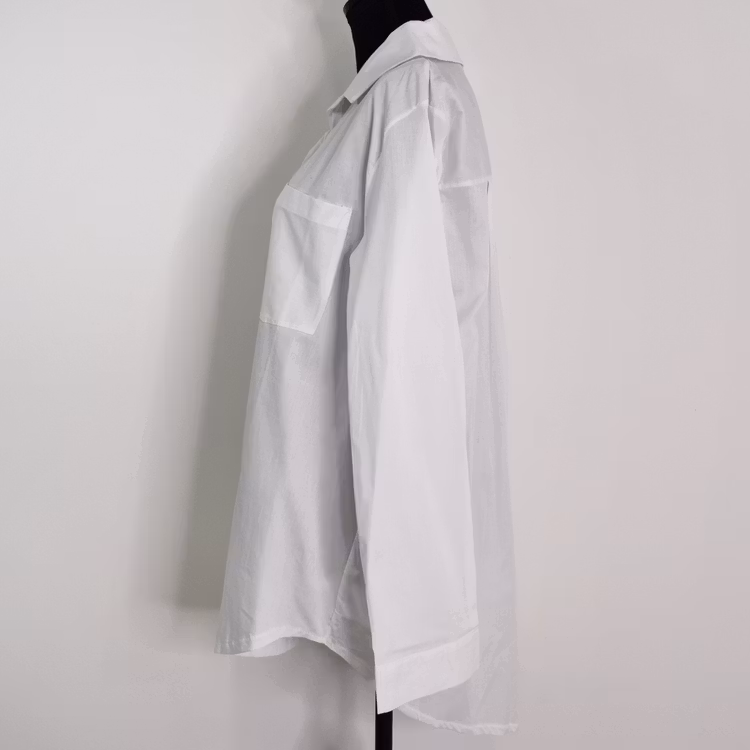 Bomullsskjorta Hanna VIT - Camicia