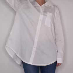 Bomullsskjorta Hanna VIT - Camicia