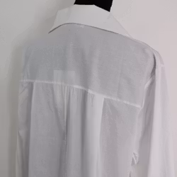 Bomullsskjorta Hanna VIT - Camicia